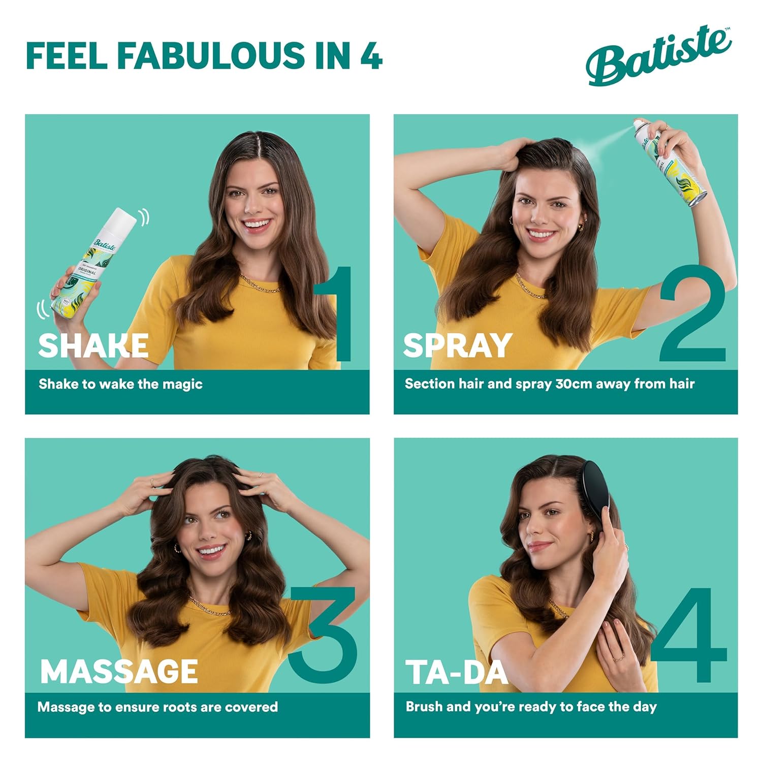 BTISTE DRY SHAMPOO DARK HAIR 200ml